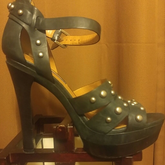 Ralph Lauren Purple Label Vachetta Leather heels - Picture 6 of 6